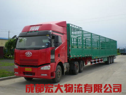 货运公司电话-成都到巴中、万源市4.2米/6.8米/9.6米/13米高栏平板箱式货车